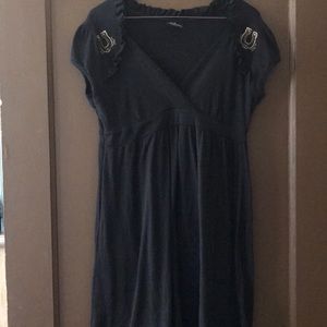 NWOT Black empire waist dress